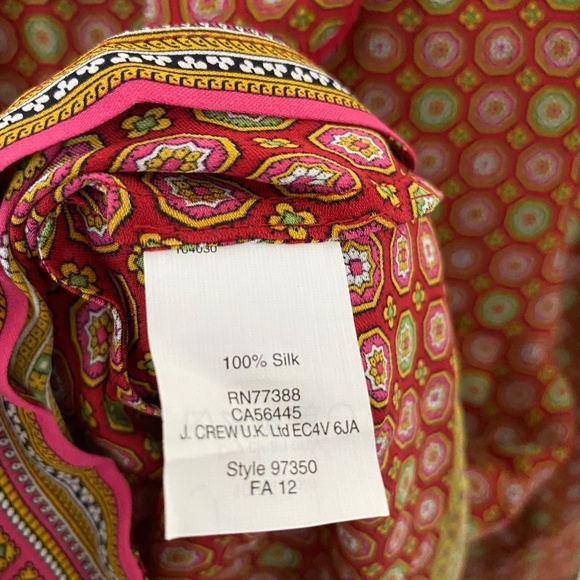 J.Crew Paisley Silk Button-up - Picture 7 of 9